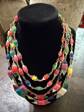 EUC Kate Spade New York Pueblo Tile Statement Necklace